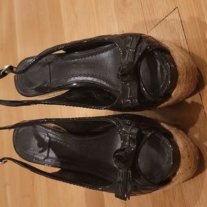 Christian Dior platform wedges sandals